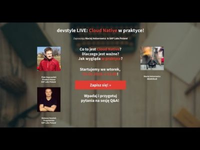Cloud Native w praktyce! Z ekspertami z SAP Labs Poland