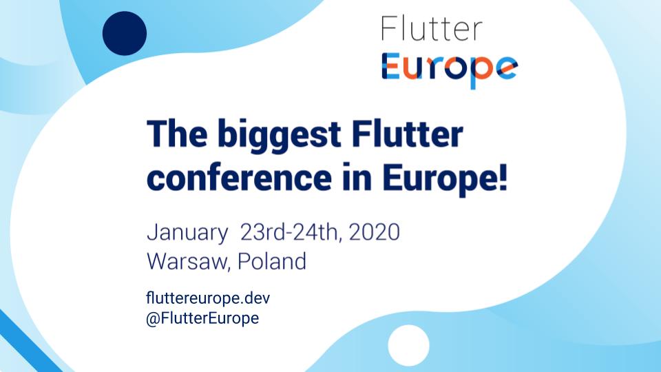 Flutter Europe banner